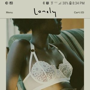 Lonely Lulu Underwire Bra 36D Bridal lingerie